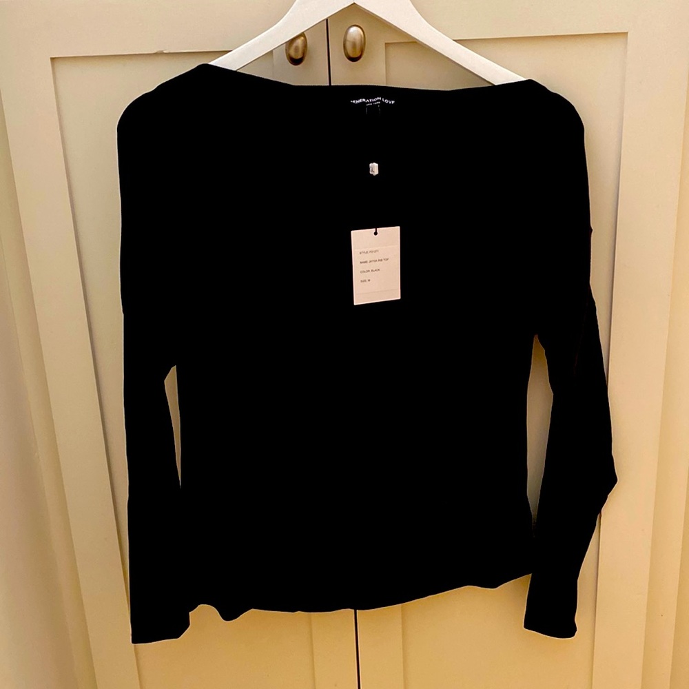Generation Love black top new with tags. Can be worn off the shoulder!